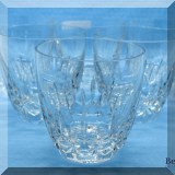 G27. Set of 8 Galway Crystal old fashioned glasses. - $80 